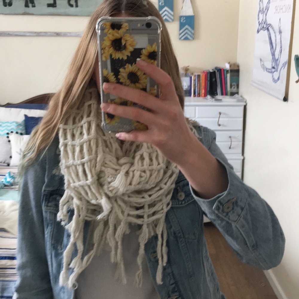 Warm White Scarf